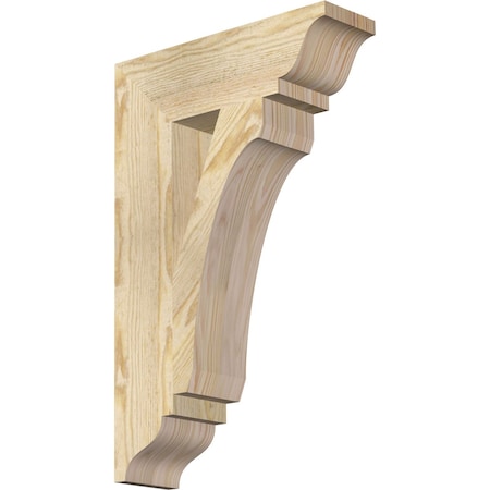 Ekena Millwork Legacy Traditional Rough Sawn Bracket, Douglas Fir, 4"W x 14"D x 22"H BKT04X14X22LEC01RDF